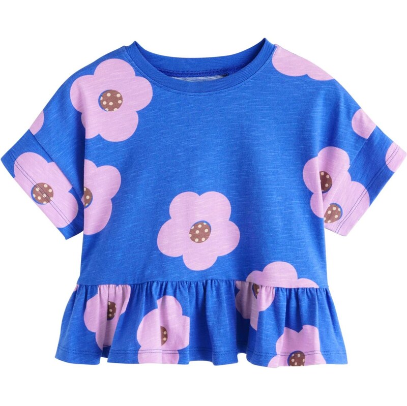 Next Tričko kráľovská modrá / ružová 67678201