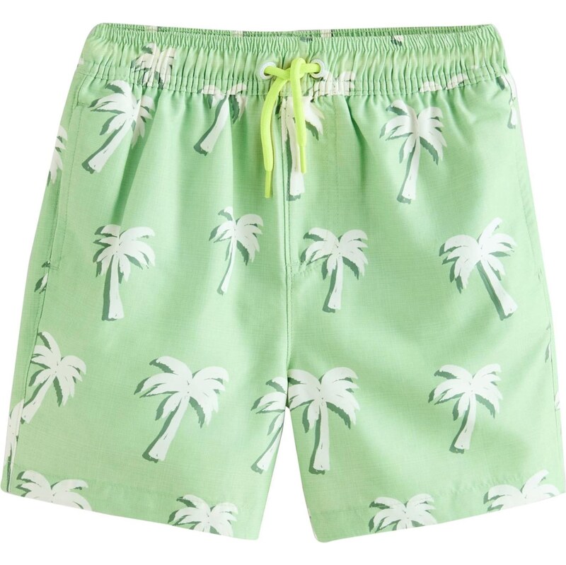 Next Plavecké šortky zelená / svetlozelená / biela 67678222