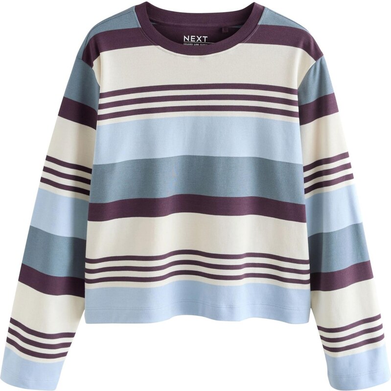 Next Tričko nebielená / modrá / svetlomodrá / tmavohnedá 67678259