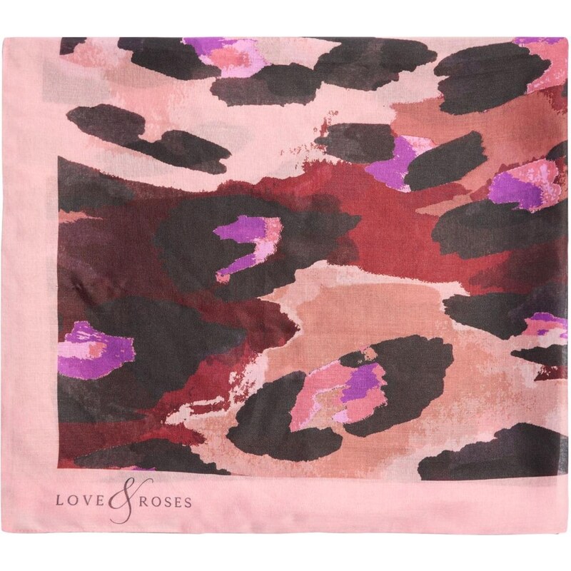 love & roses Šál fialová / ružová / karmínovo červená / čierna 67678253