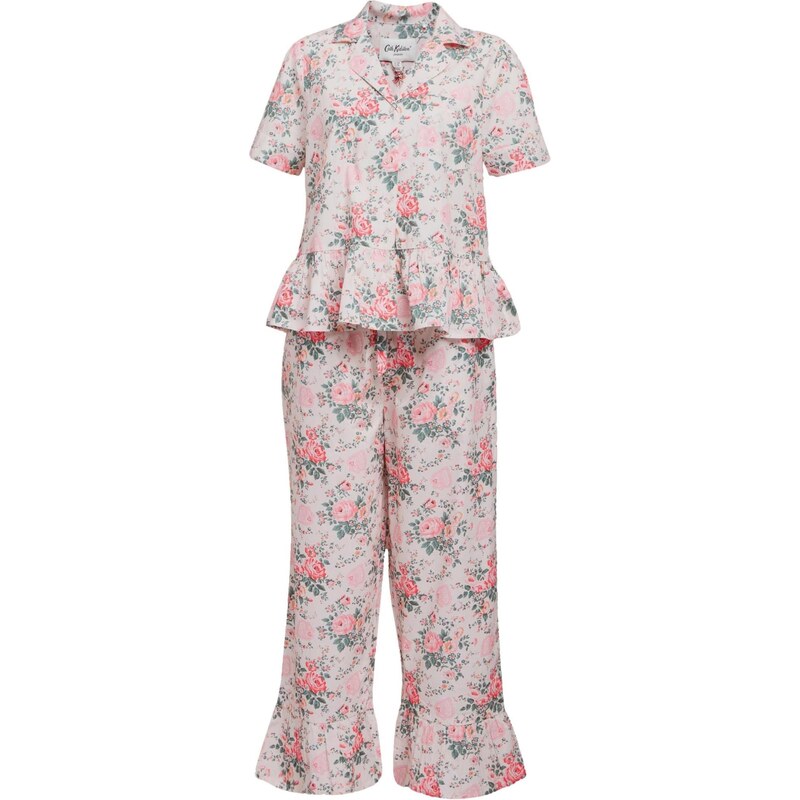 Cath Kidston Pyžamo zelená / ružová / malinová / biela 67678274
