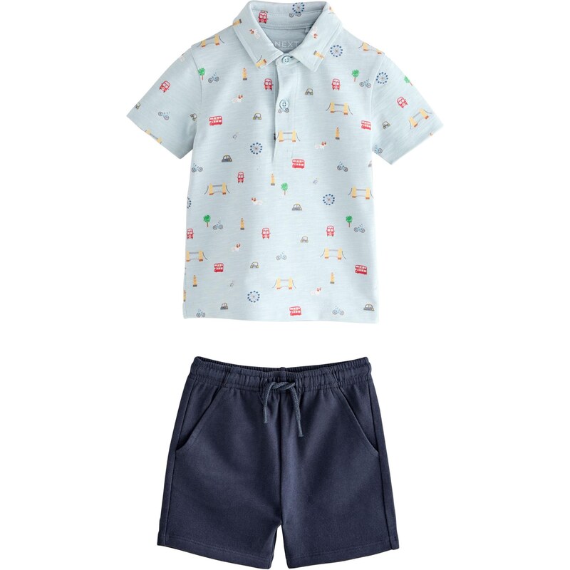 Next Set námornícka modrá / svetlomodrá / červená 67678308