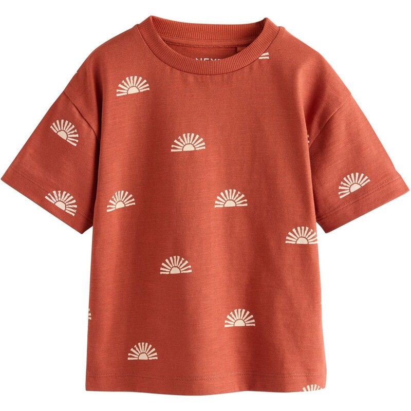 Next Tričko žltá / hrdzavo červená 67678309