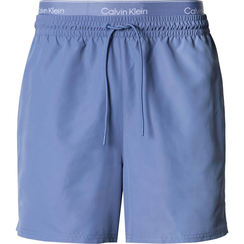 Calvin Klein Swimwear Plavecké šortky modrá denim / šedobiela 67678337
