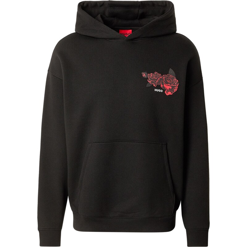HUGO Mikina Dagethood červená / čierna 67678400