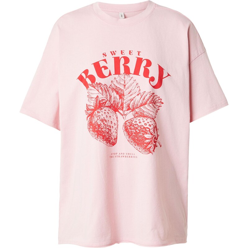 ONLY Tričko ONLKINNA ružová / červená 67678423