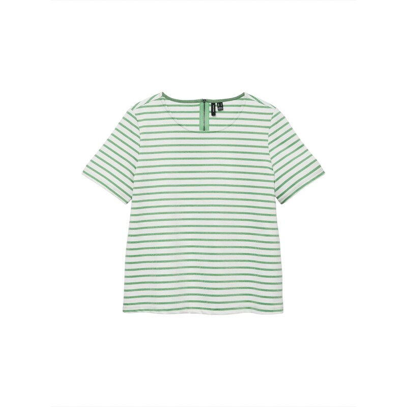 VERO MODA Tričko VMABBY svetlozelená / biela 67678464