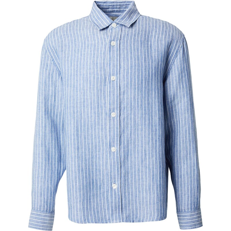Abercrombie & Fitch Košeľa nebesky modrá / biela 67678475