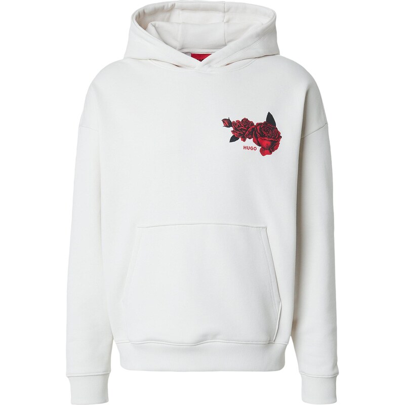 HUGO Mikina Dagethood nebielená / červená / čierna 67678466