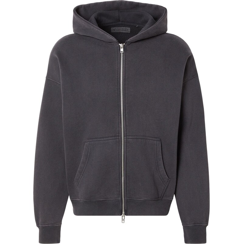 Abercrombie & Fitch Tepláková bunda ESSENTIAL čierna 67678447