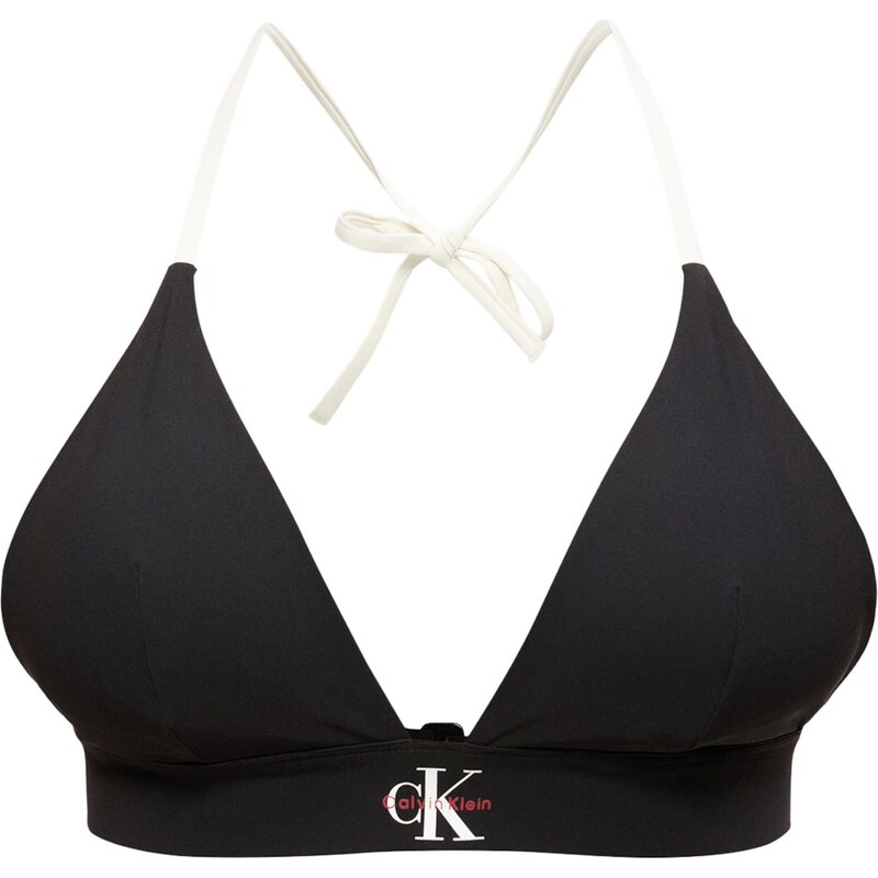 Calvin Klein Swimwear Bikinový top červená / čierna / biela 67678494