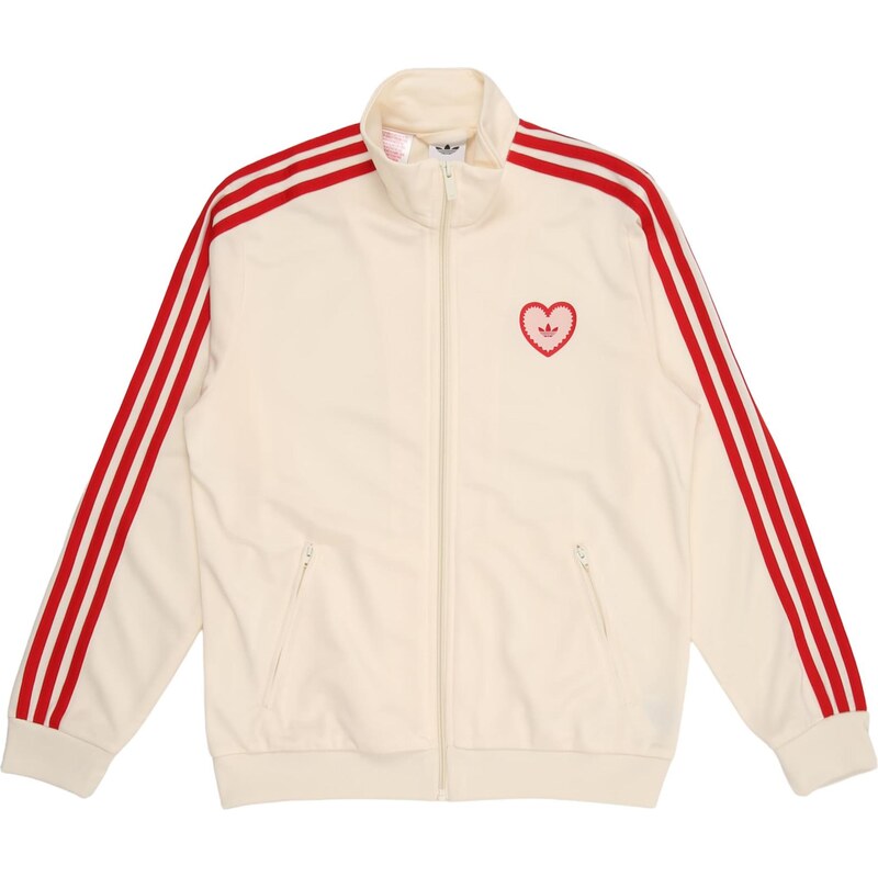 ADIDAS ORIGINALS Tepláková bunda FIREBIRD červená / biela ako vlna 67678521