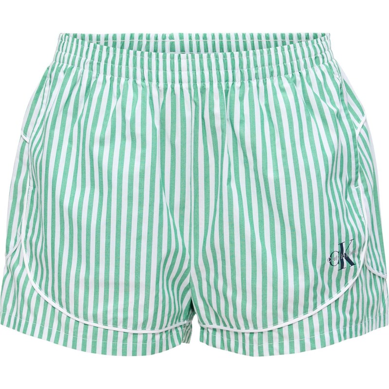 Calvin Klein Underwear Pyžamové nohavice zelená / biela 67678623