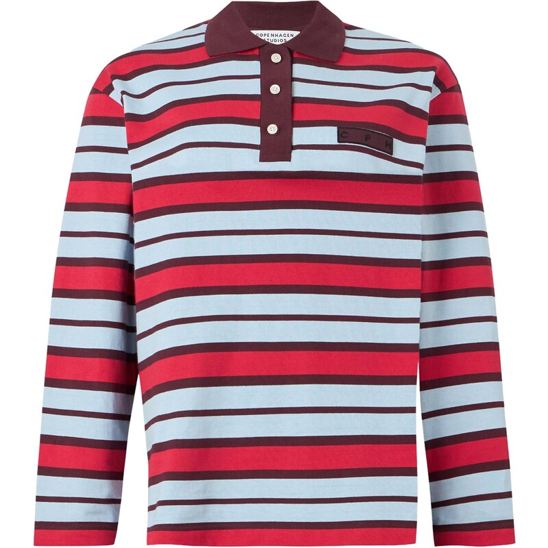 Copenhagen Studios Tričko svetlomodrá / bordová / krvavo červená 67678624