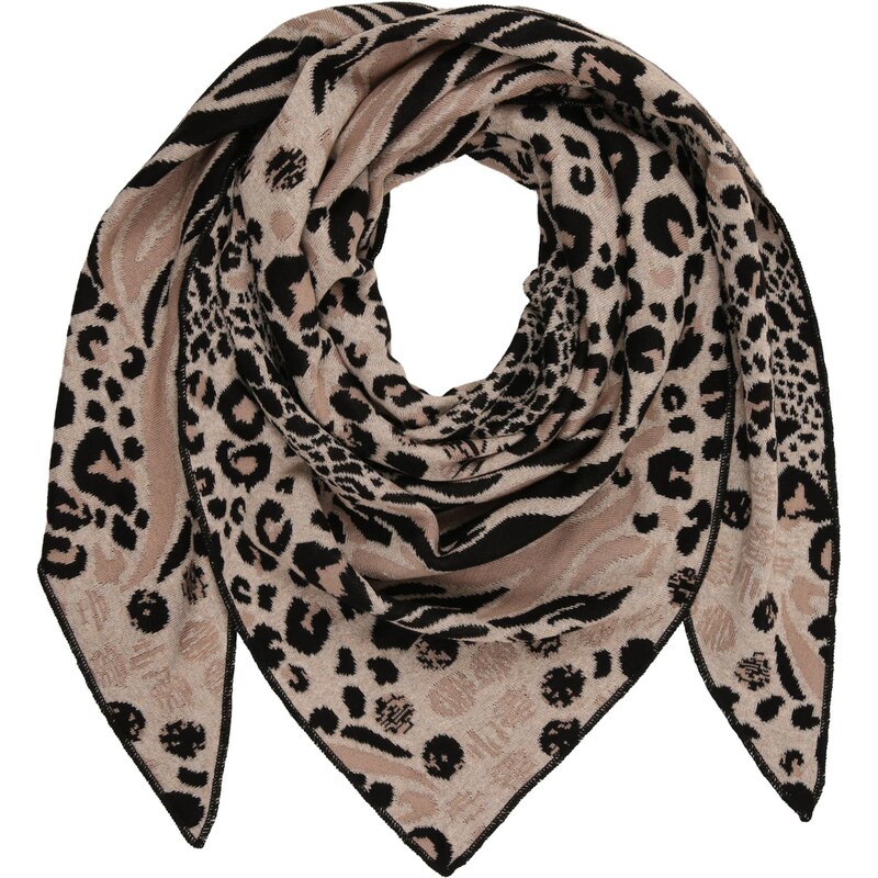 Zwillingsherz Šál béžová / čierna 67678684