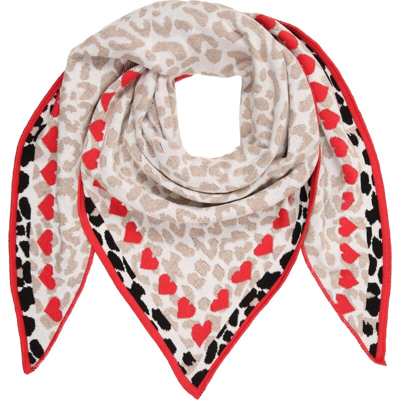 Zwillingsherz Šál farba ťavej srsti / nebielená / červená / čierna 67678710
