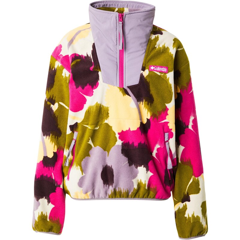 COLUMBIA Športová mikina so zipsom Sequoia Grove svetložltá / fialová 67678782