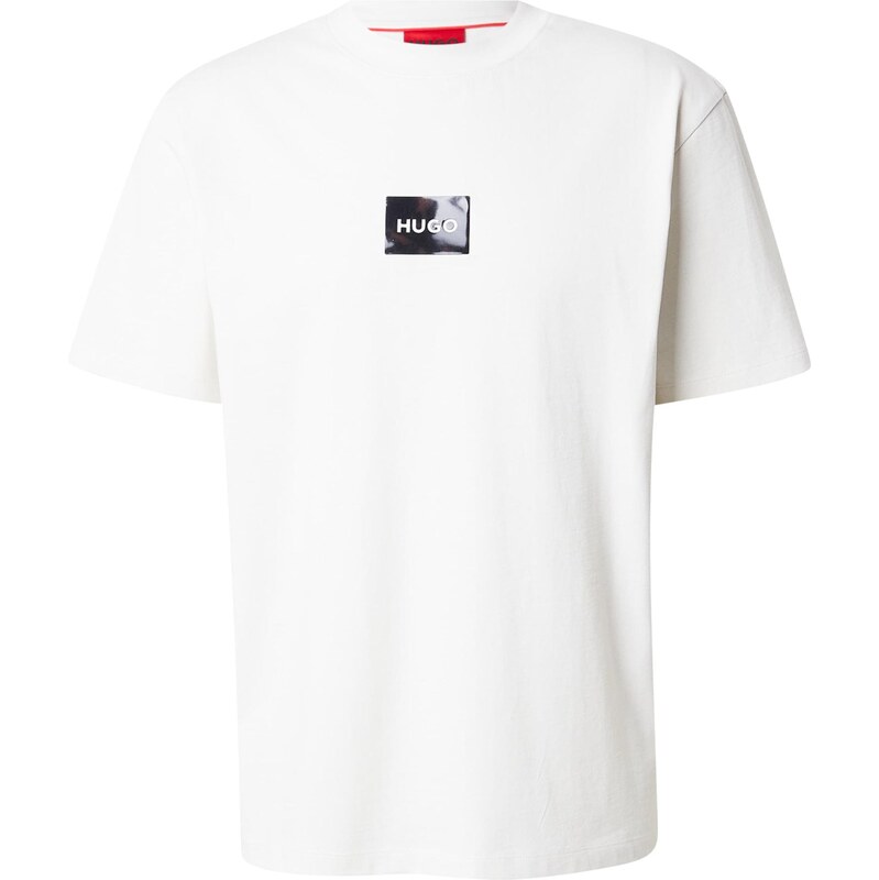 HUGO Tričko Dumeon svetlobéžová / čierna 67678768