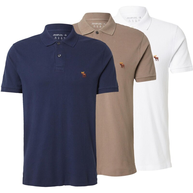 Abercrombie & Fitch Tričko námornícka modrá / brokátová / biela 67678740