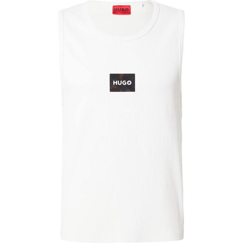 HUGO Tričko Darrio slonová kosť / čierna 67678797