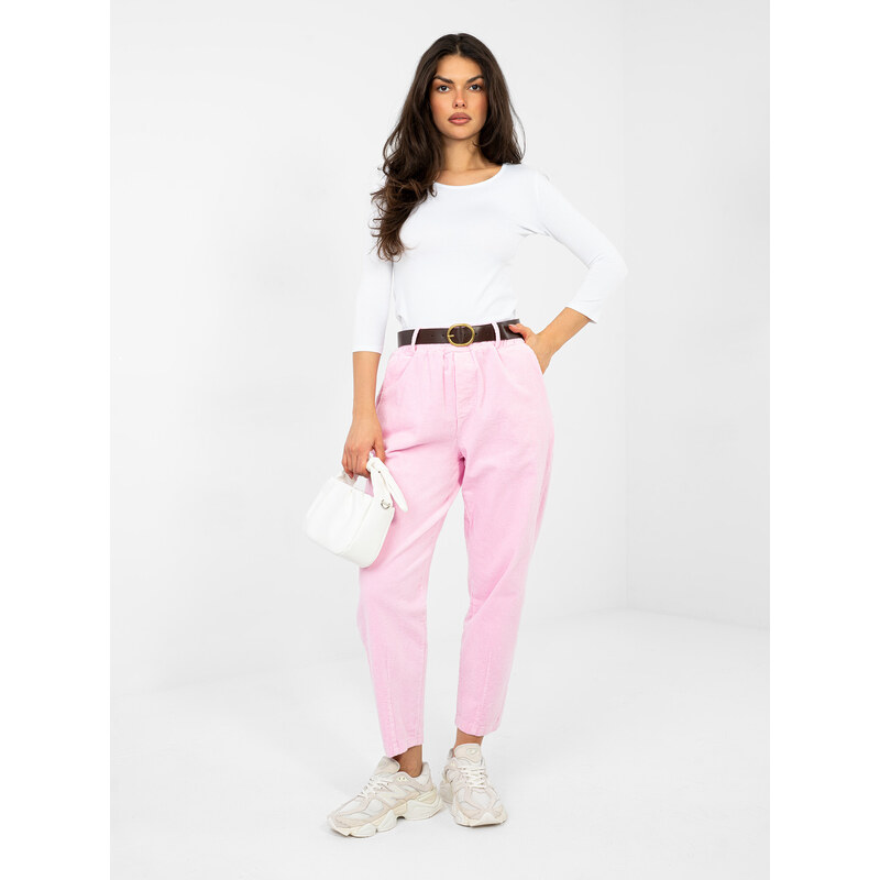 FPrice IT nohavice SP FL9767 1.02 svetlo ružová 67681327