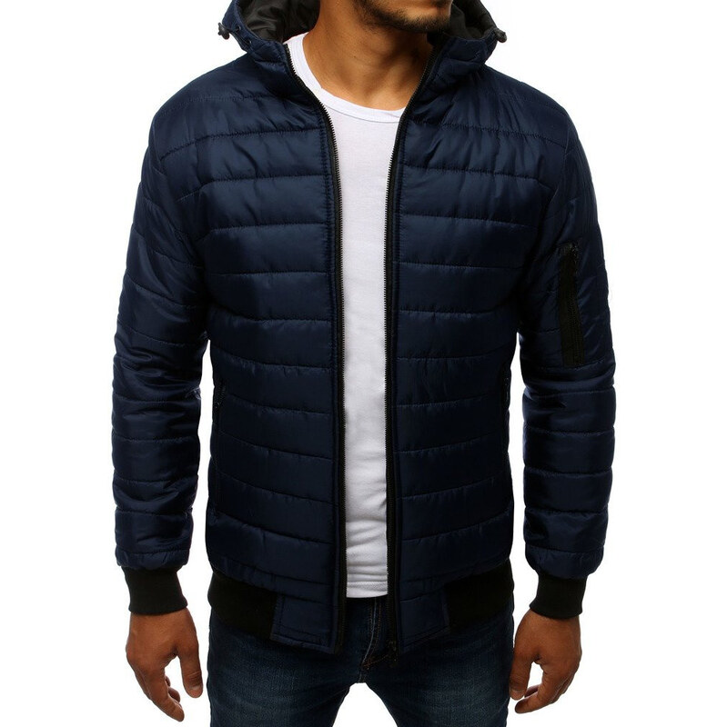 FashionStreet Pánska prešívaná bunda bomber tmavomodrá TX2228 67681939