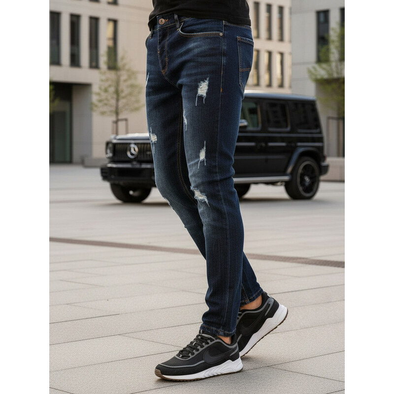 FashionStreet pánske tmavomodré nohavice UX3810 67682063