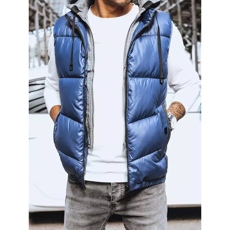 Pánska tmavomodrá vesta FashionStreet TX4143 67682076