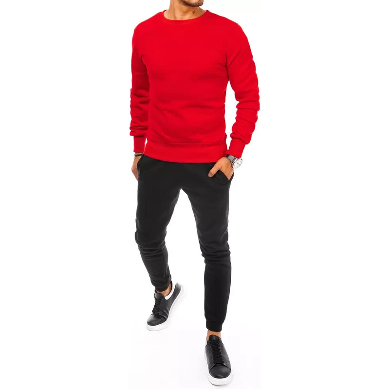 FashionStreet pánska červeno-čierna tepláková súprava AX0633 67682171