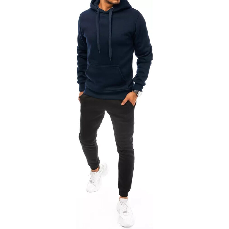 Pánske tmavomodré a čierne tepláky FashionStreet AX0631 67682170