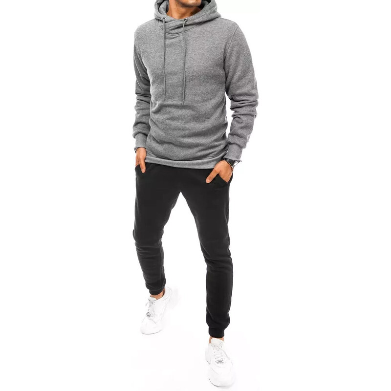 Pánska sivo-čierna tepláková súprava FashionStreet AX0669 67682178