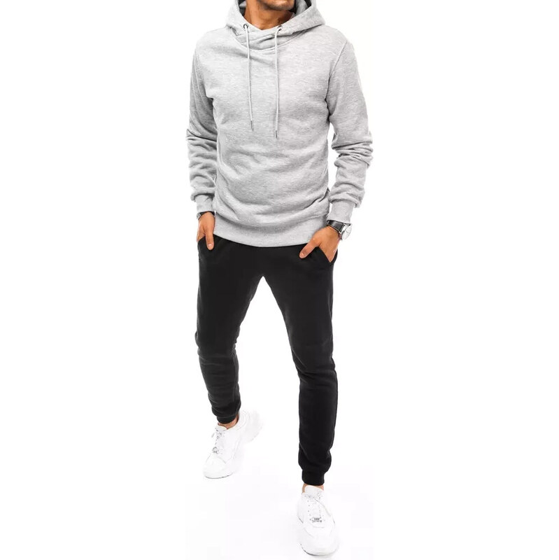 Pánska sivo-čierna tepláková súprava FashionStreet AX0670 67682179