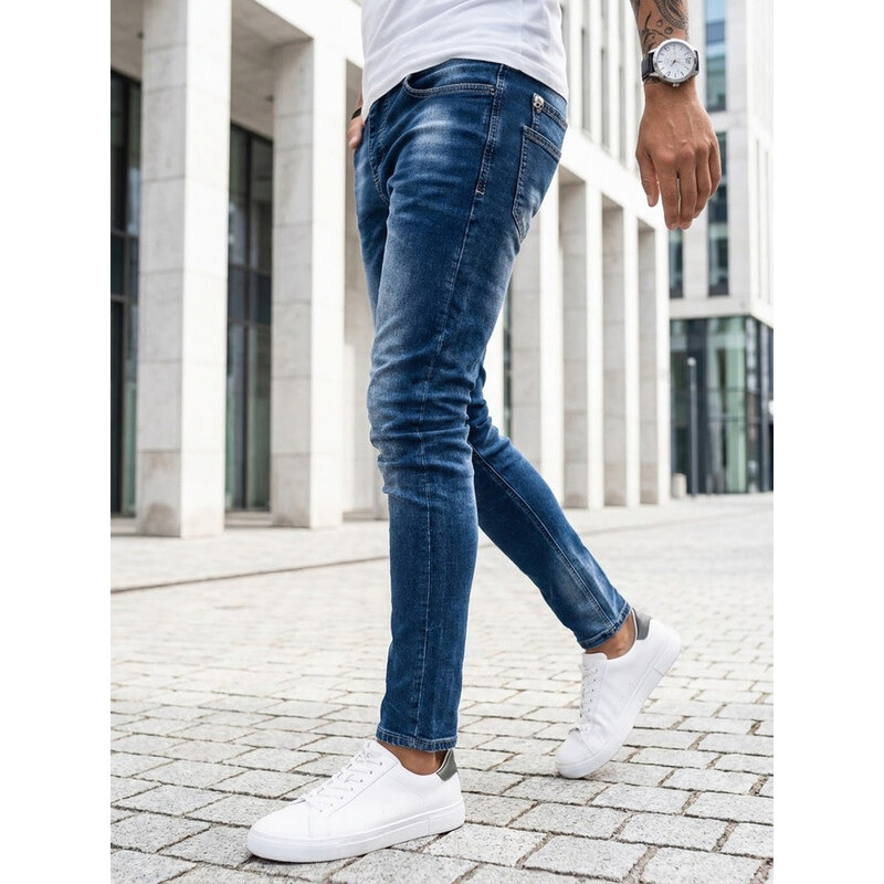 Pánske svetlomodré džínsové nohavice FashionStreet UX3991 67682223