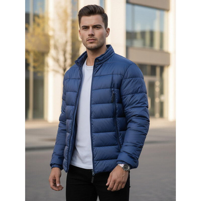 FashionStreet pánska tmavomodrá prešívaná bunda TX4446 67682260