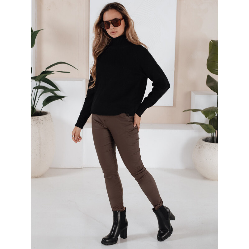 Dámske nohavice LIZZY hnedé FashionStreet UY1782 67682369