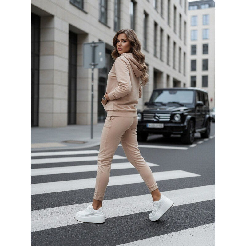 BASIC Béžová dámska tepláková súprava MIGEL AY1086 57187411