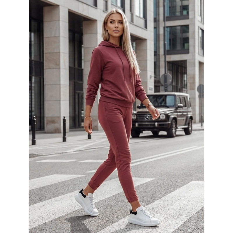 BASIC Vínová dámska tepláková súprava AY1090 57187414