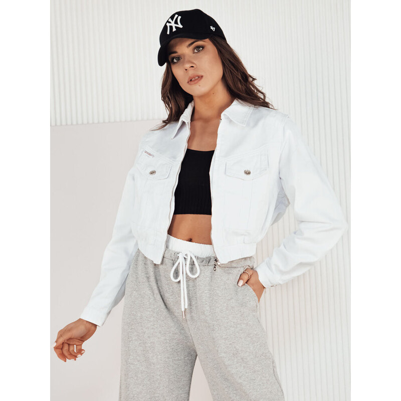 Dámska džínsová bunda BLIRNA biela FashionStreet TY4165 67682446