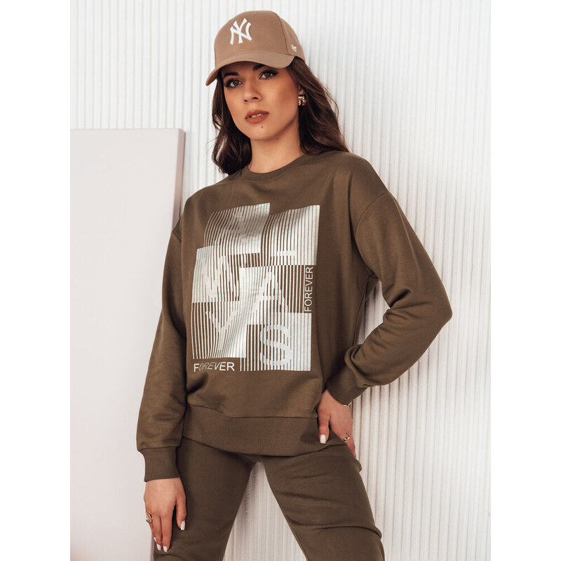 FEMMES dámska mikina hnedá FashionStreet BY1282 67682559