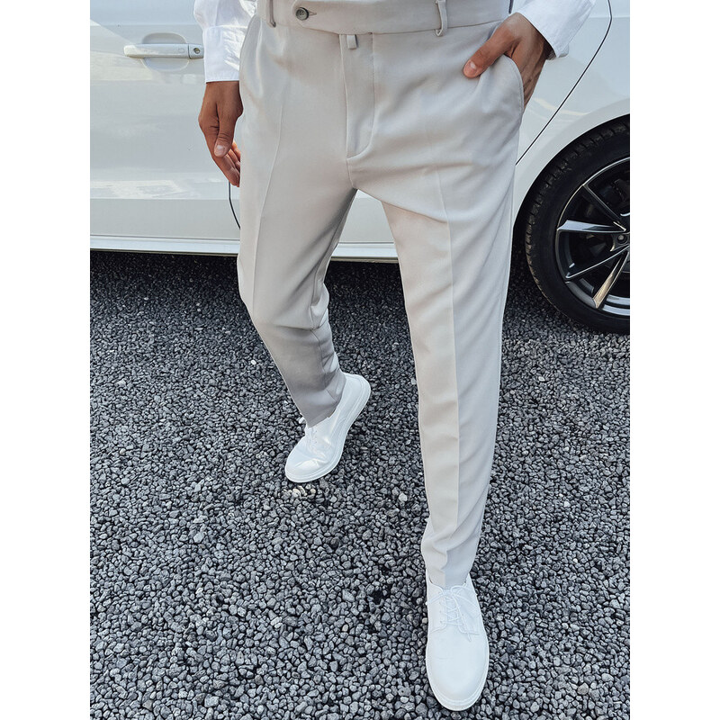Pánske elegantné nohavice svetlo šedé FashionStreet UX4291 67682573
