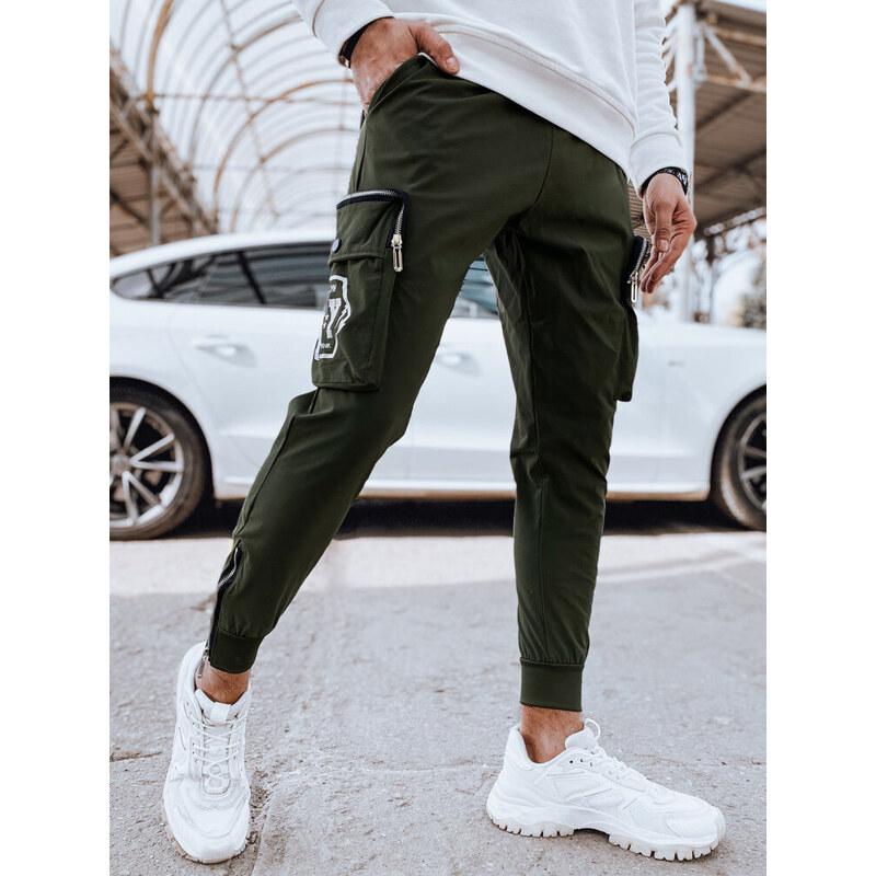 Pánske bojové nohavice zelené FashionStreet UX4310 67682605