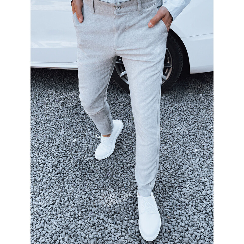 Svetlošedé pánske nohavice FashionStreet UX4382 67682617