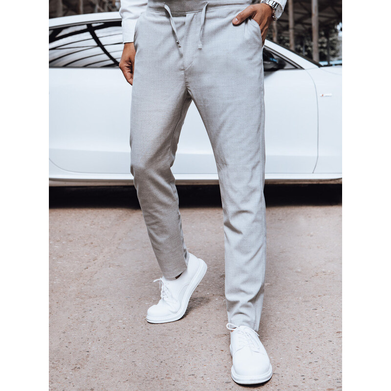 FashionStreet pánske svetlosivé chino nohavice UX4415 67682638