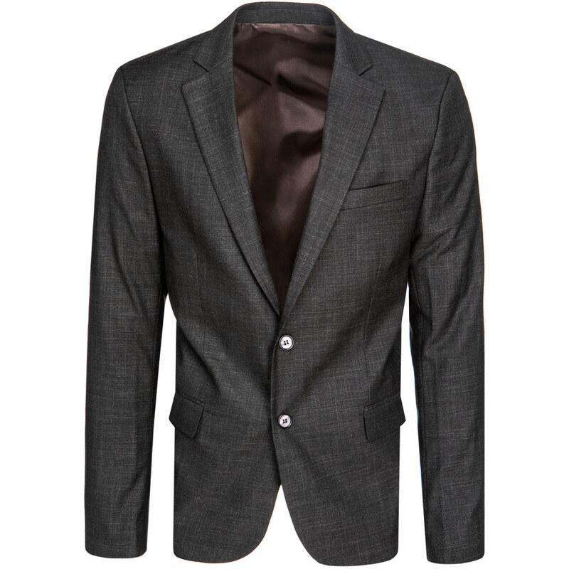 Pánske jednoradové sako čierne FashionStreet MX0621 67682846