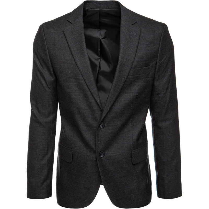 Pánske jednoradové sako čierne FashionStreet MX0626 67682850