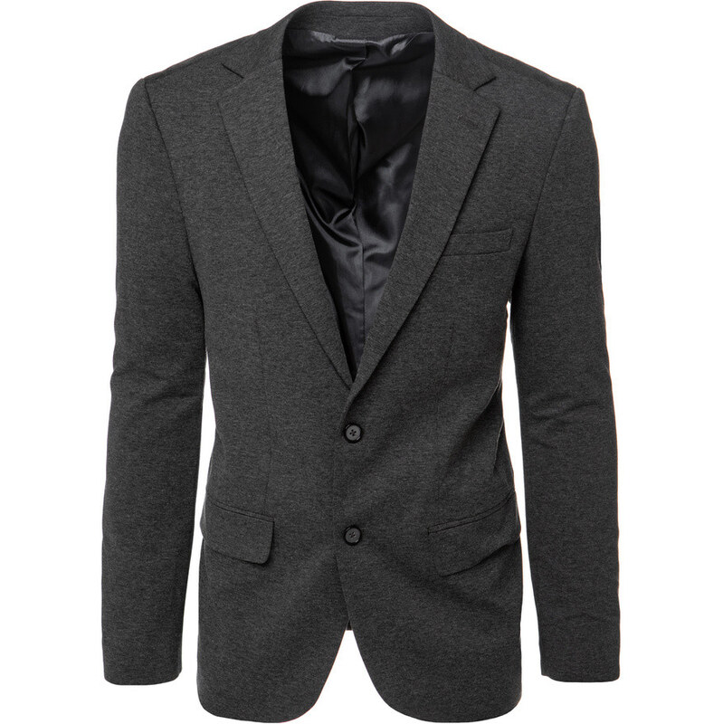 Pánske jednoradové sivé sako FashionStreet MX0624 67682848