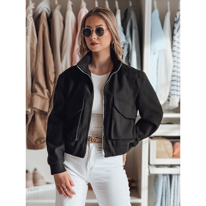 Dámska prechodná oversize bomber bunda LUMINA black FashionStreet 67682946
