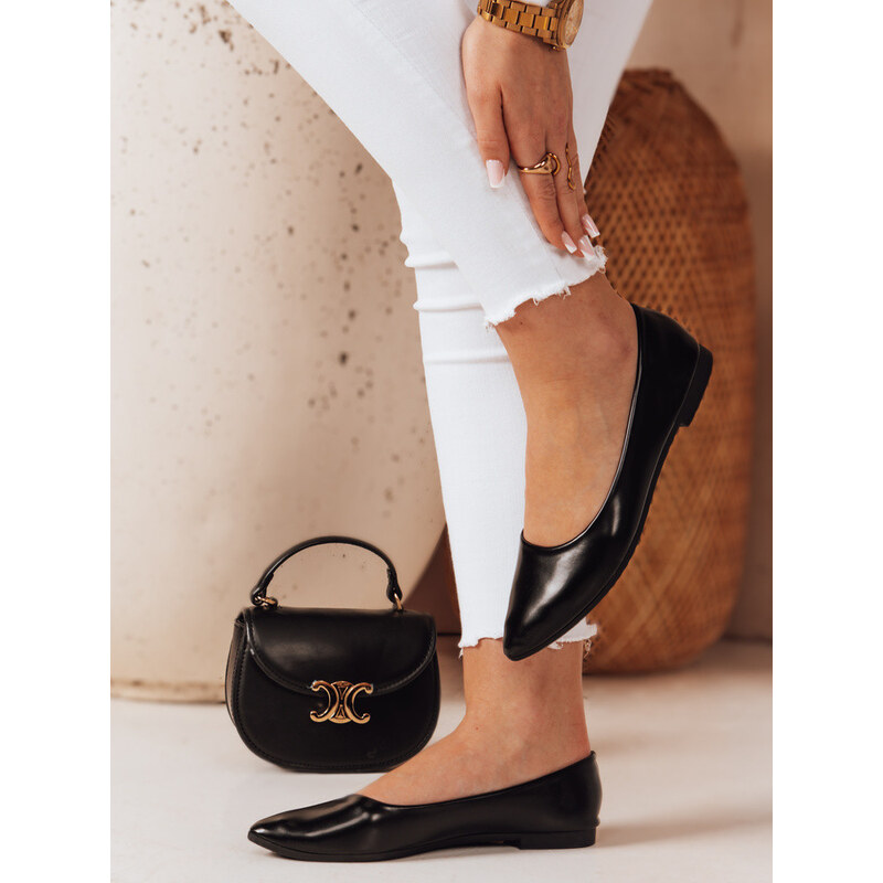 ILLARI dámske baleríny s hrotmi čierne FashionStreet ZY0772 67683071