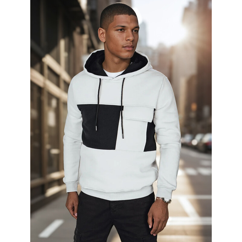 Pánska sivá mikina FashionStreet BX5911 67683197