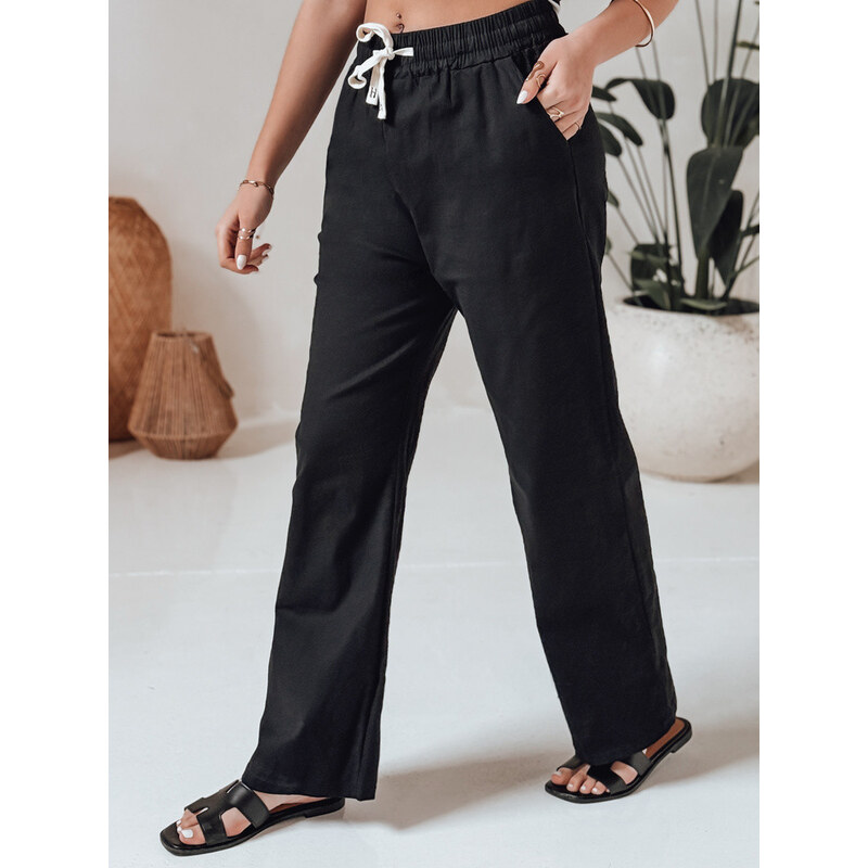 Dámske ležérne široké nohavice BOHO DAY black FashionStreet UY2647 67683261